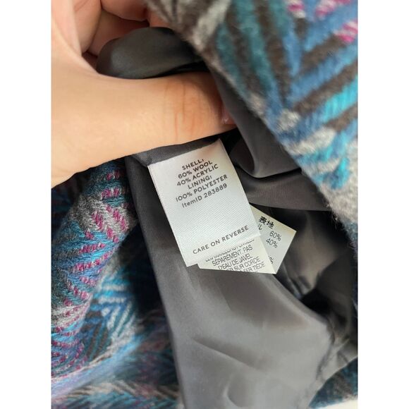 L.L. Bean Women's Wool Blend Plaid Mini Skirt - Size 6 - Picture 4 of 4